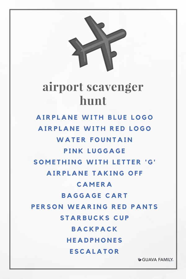 Travel Fun: Airport Scavenger Hunt