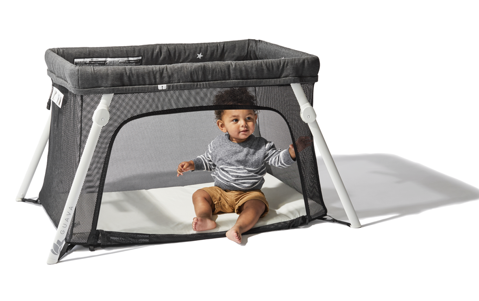 Lotus Everywhere Travel Crib Lightweight Travel Crib for Babies Guava Family
