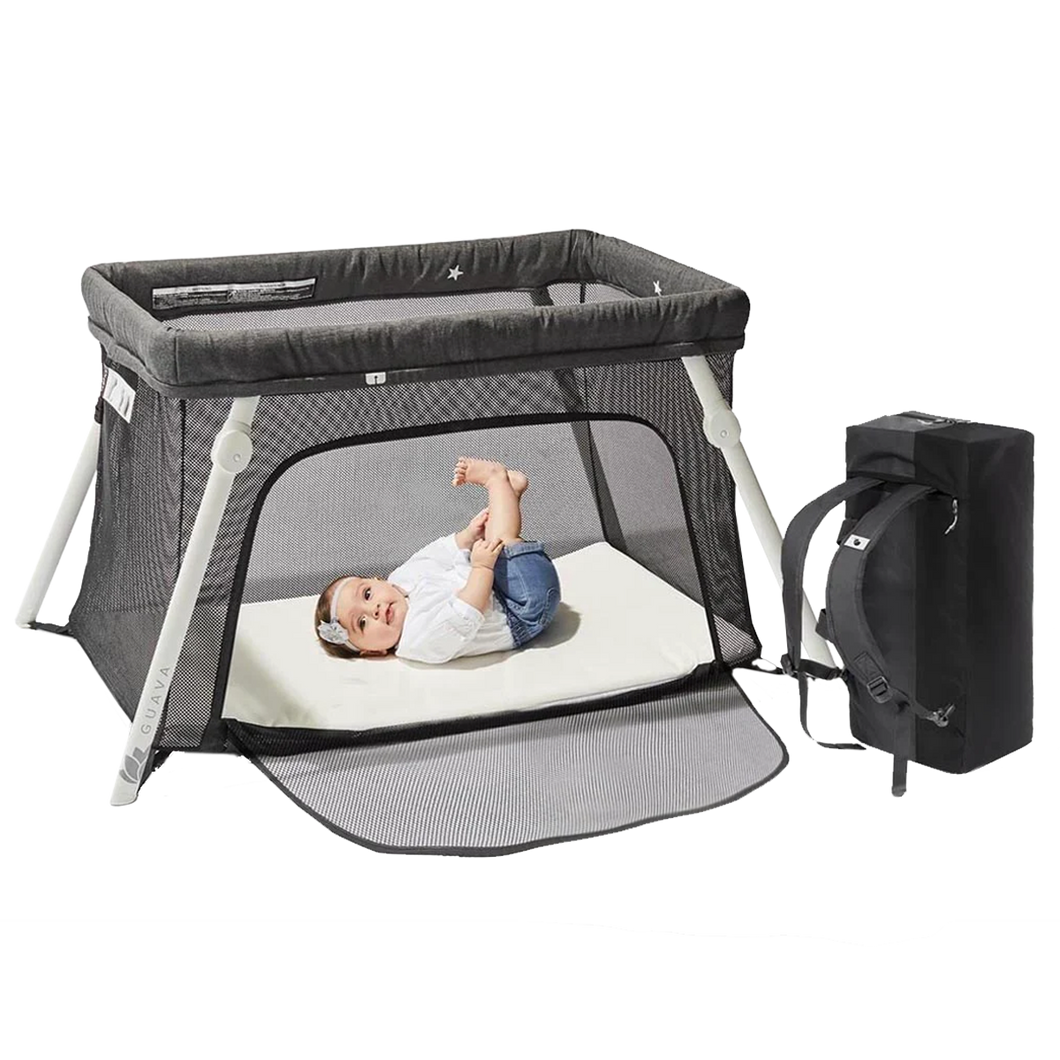 Play Yard Guava Family Portable Crib Lotus Everywhere Travel Crib