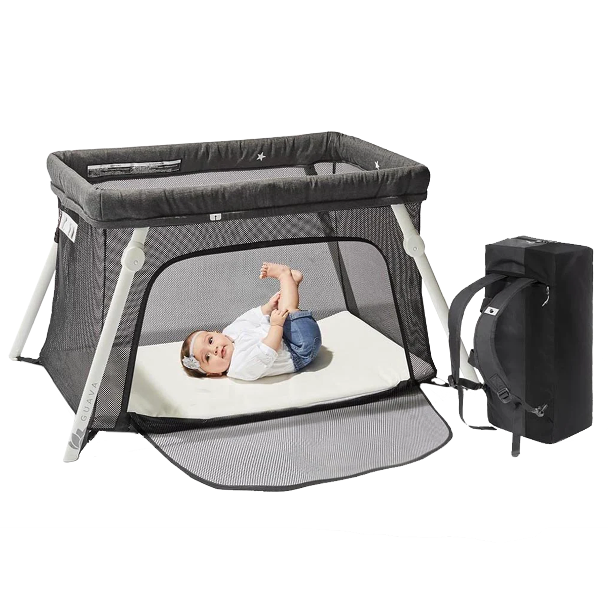 Guava Family Lotus Travel Crib Portable Travel Cribs